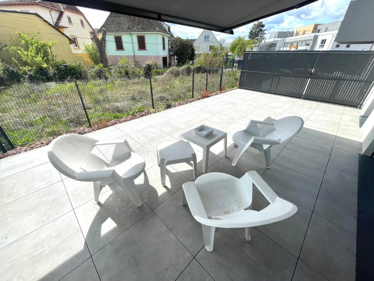 Magnifique 2 pièces, tout équipé, terrasse privée Colmar Exterior foto